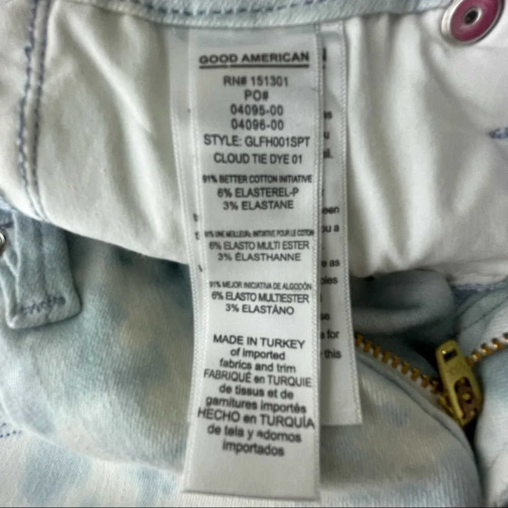 Good American NWT Good Legs Skinny Jeans Tie Dye - Picture 5 of 6